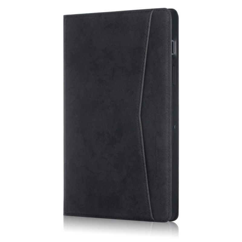 Etui Samsung Galaxy Tab S7 Szary Czarny Efekt Skóry Biznesowej Etui Ochronne