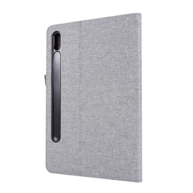 Etui Samsung Galaxy Tab S7 Szary Czarny Tkanina Premium Etui Ochronne