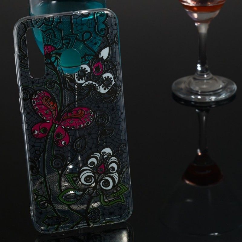 Etui Samsung Galaxy A50 Motyl I Koronka