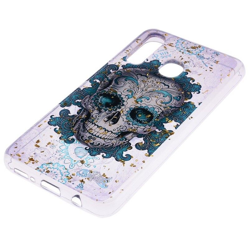 Etui Samsung Galaxy A50 Niebieska Czaszka