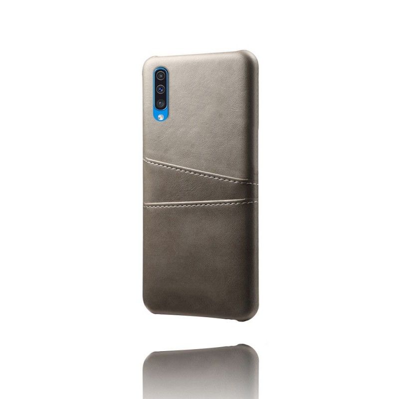 Etui Samsung Galaxy A50 Szary Czarny Posiadacz Karty Etui Ochronne