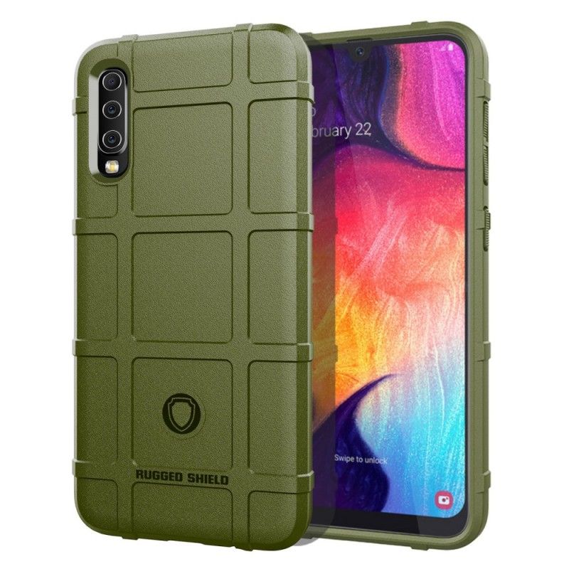 Etui Samsung Galaxy A50 Szary Czarny Wytrzymała Tarcza