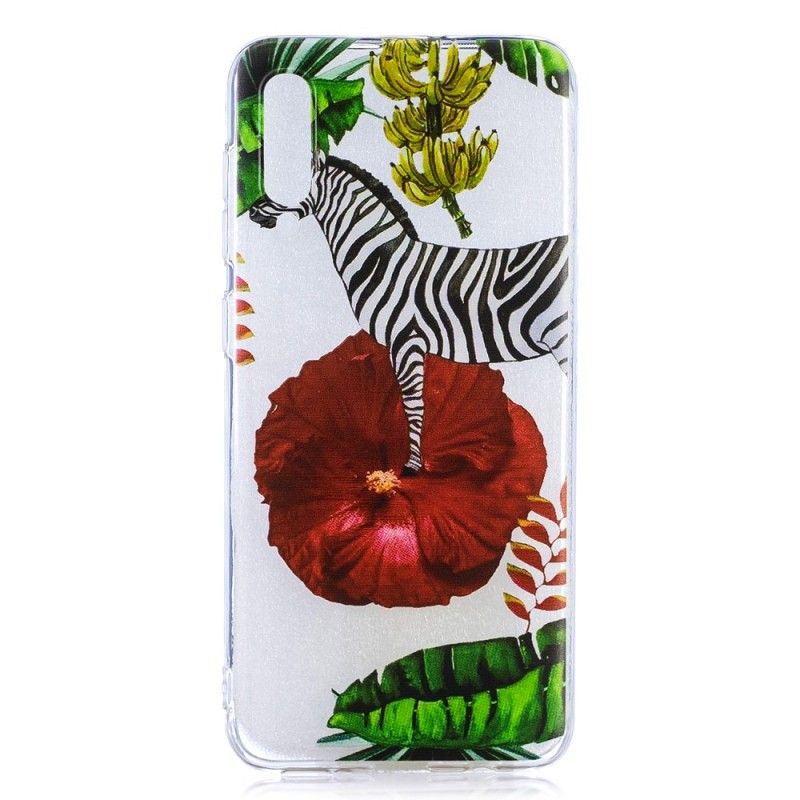 Etui Samsung Galaxy A50 Zebra I Kwiaty