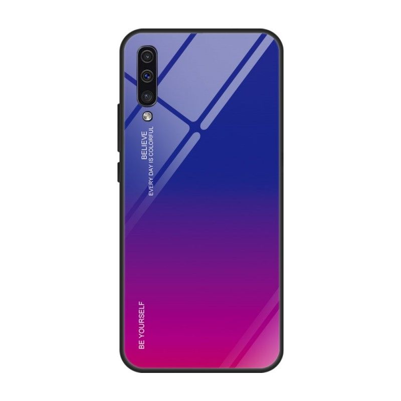 Futerały Samsung Galaxy A50 Zielony Czerwony Etui na Telefon Kolor Ocynkowany