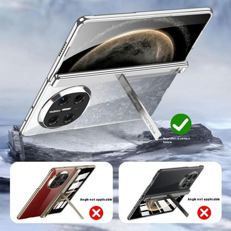 Etui Huawei Mate X6 Przezroczysty Z Zawiasem I Szkłem Hartowanym