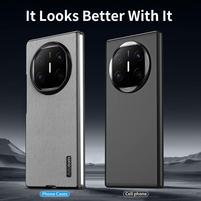 Etui Huawei Mate X6 Teksturowana Skóra Drzewna Etui Ochronne