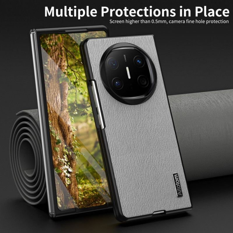 Etui Huawei Mate X6 Teksturowana Skóra Drzewna Etui Ochronne