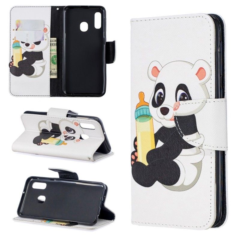 Etui Folio Samsung Galaxy A20e Mała Panda Etui Ochronne