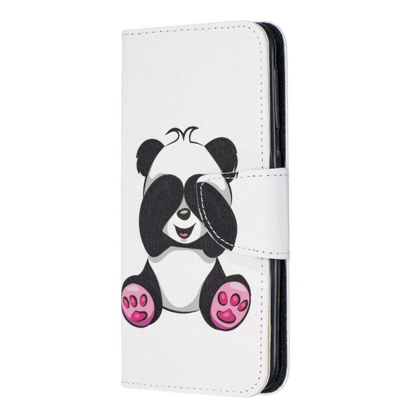 Etui Folio Samsung Galaxy A20e Zabawna Panda Etui Ochronne