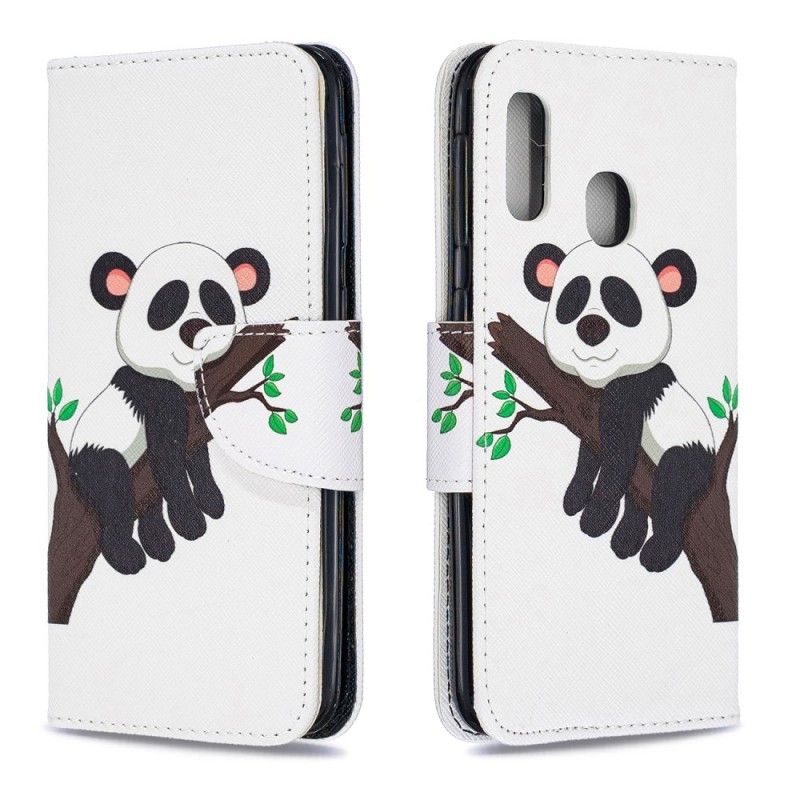 Pokrowce Samsung Galaxy A20e Leniwa Panda