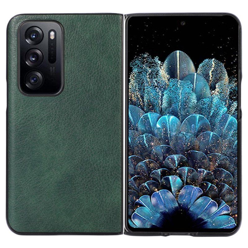 Etui do Oppo Find N Styl Skóry Liczi