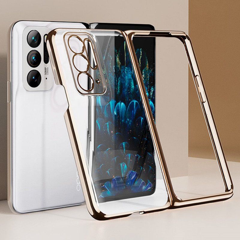 Futerały do Oppo Find N Przezroczysty Z Metalową Ramą Przednią