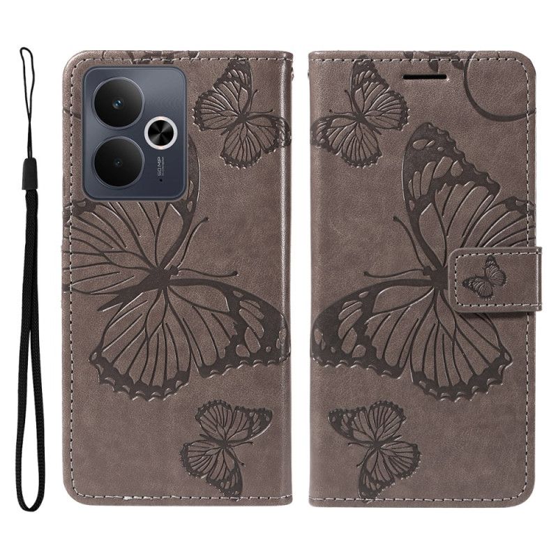 Etui Folio Do Realme 14t 5g Gigantyczne Motyle