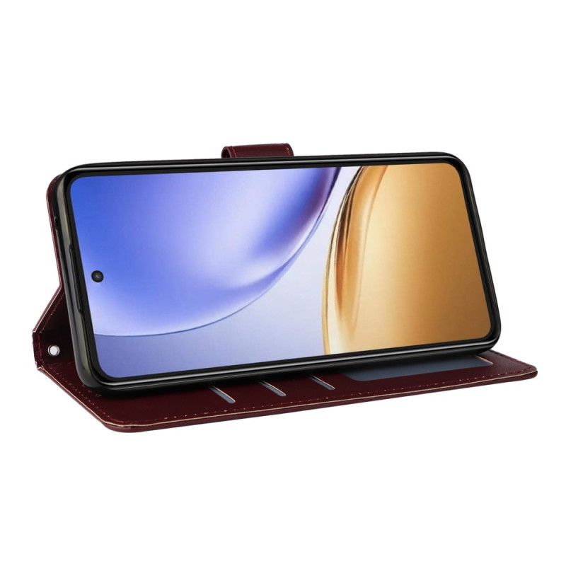 Etui Folio Do Realme 14t 5g Gładki Pasek