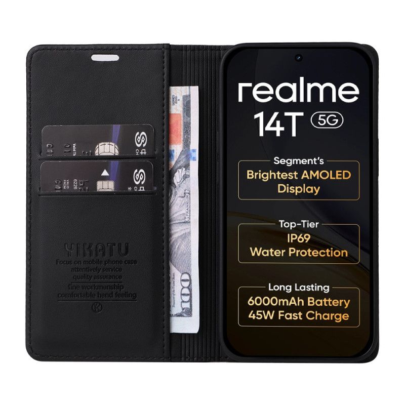 Flip Kotelot Realme 14t 5g Yikatu Etui Ochronne