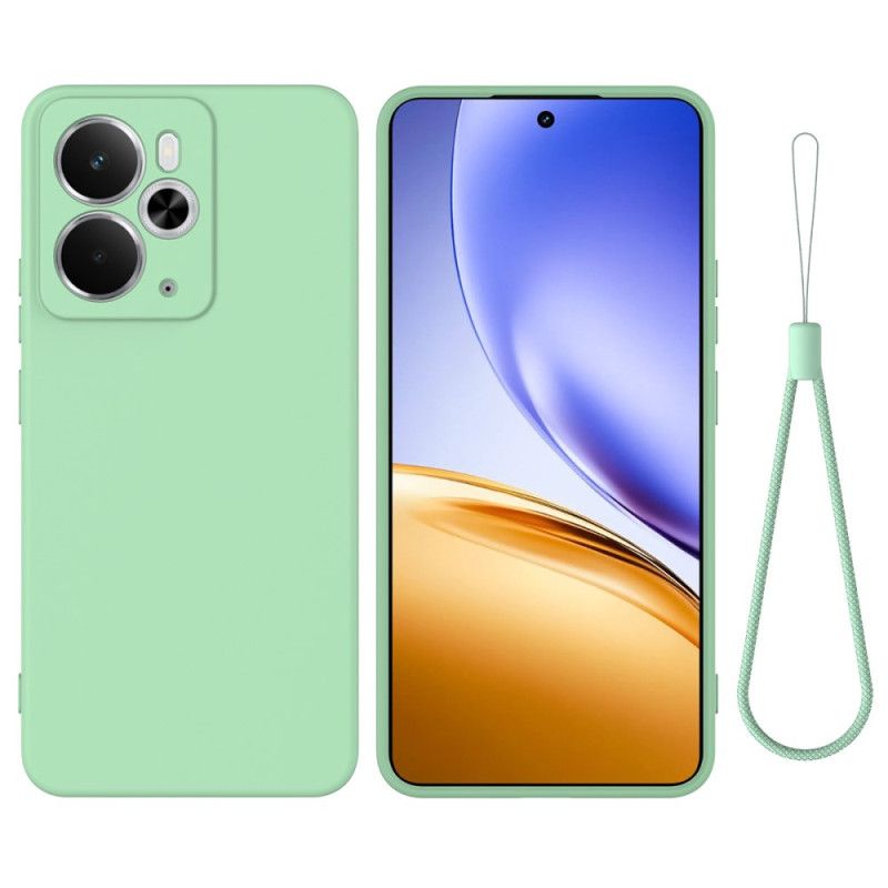 Futerały Realme 14t 5g Etui Na Telefon Pasek Z Płynnego Silikonu