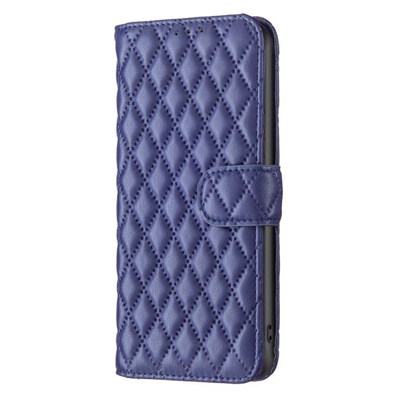 Etui Folio do Poco X5 Pro 5G Pikowany Binfen Kolor
