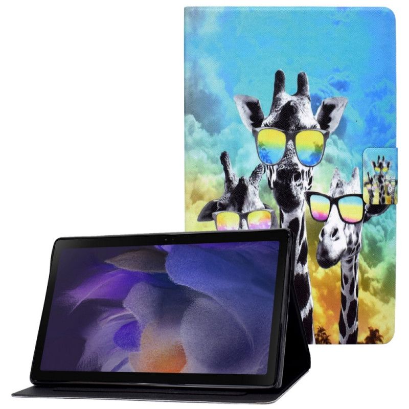 Etui Folio Samsung Galaxy Tab A8 (2021) Funky Żyrafy Etui Ochronne