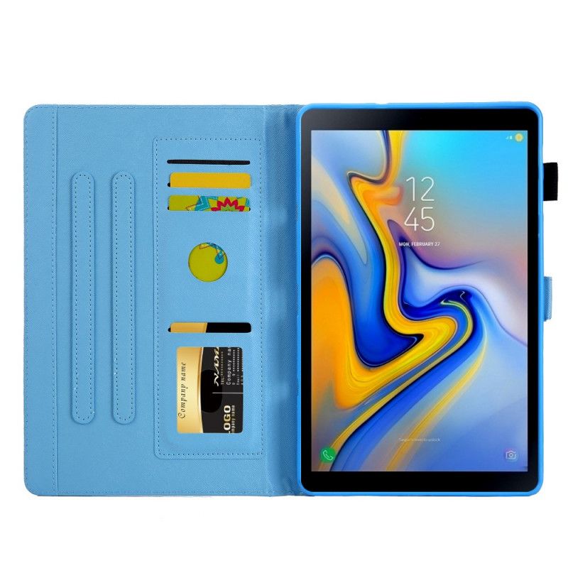 Etui Folio Samsung Galaxy Tab A8 (2021) Kolorowe Motyle Etui Ochronne