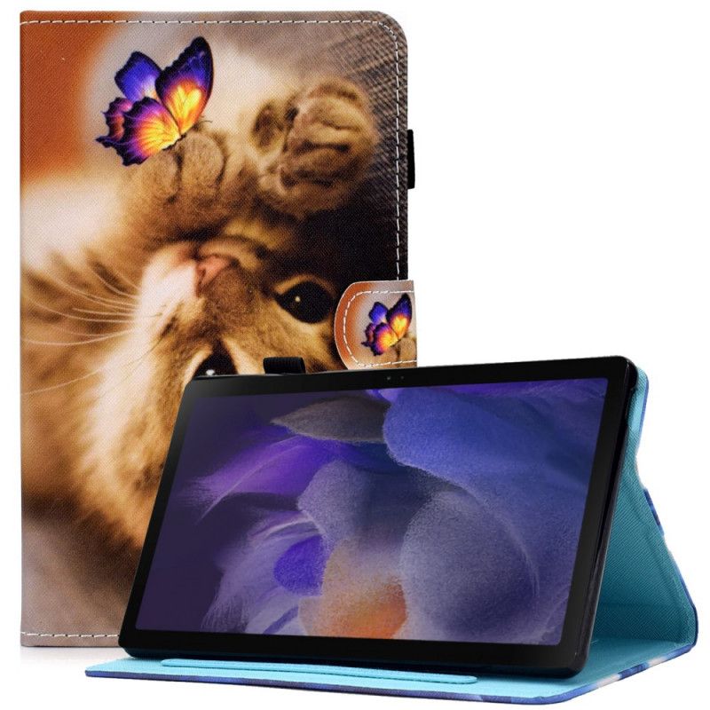 Etui Folio Samsung Galaxy Tab A8 (2021) Mój Kotek I Motyl Etui Ochronne