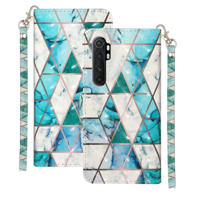 Etui Folio Xiaomi Mi Note 10 Lite Marmurowe Punkty Świetlne Z Paskiem