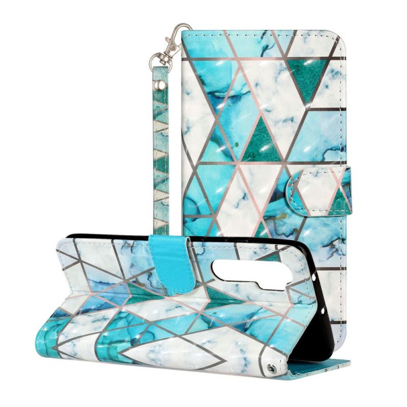 Etui Folio Xiaomi Mi Note 10 Lite Marmurowe Punkty Świetlne Z Paskiem