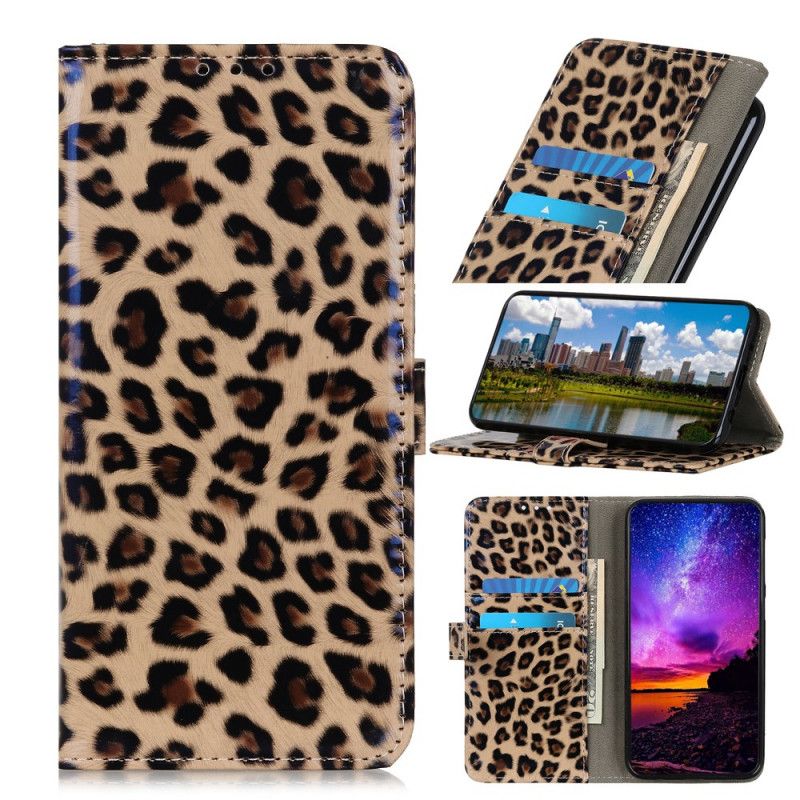 Etui Folio Xiaomi Mi Note 10 Lite Prosty Lampart Etui Ochronne