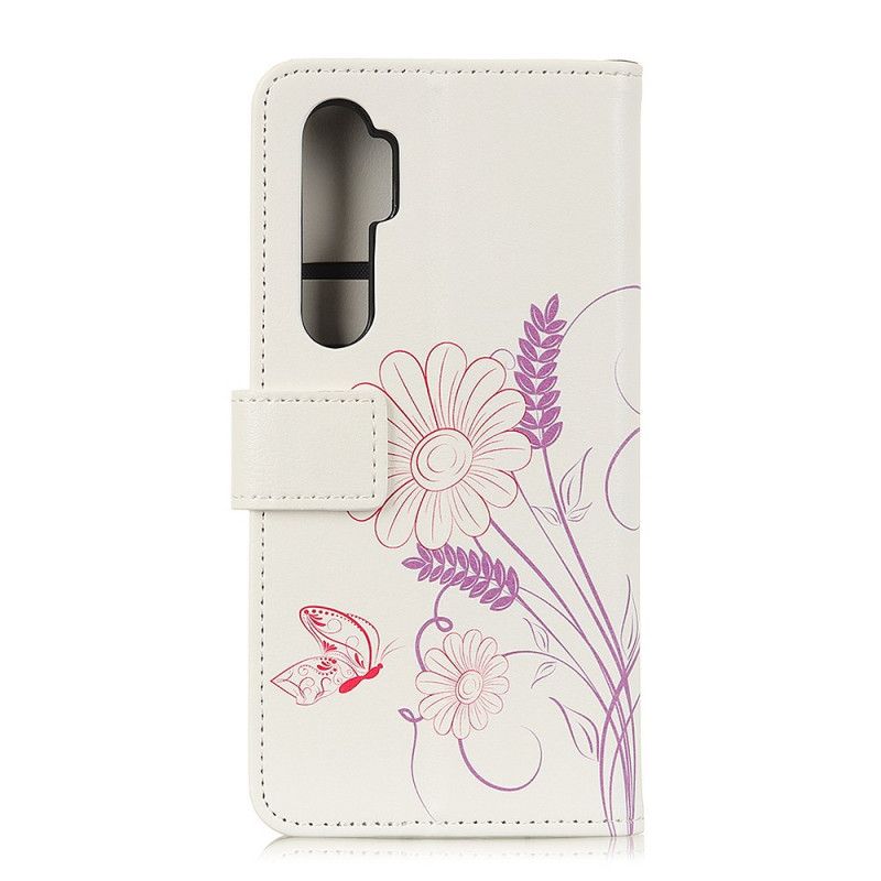 Obudowa Xiaomi Mi Note 10 Lite Etui na Telefon Rysowanie Motyli I Kwiatów
