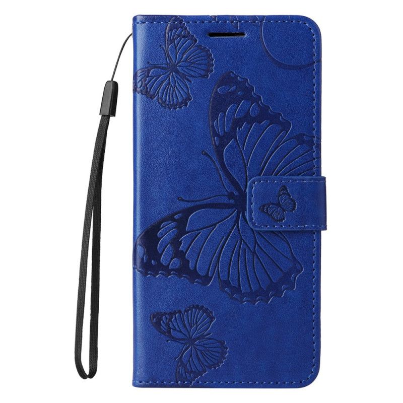 Etui Folio Do Xiaomi Redmi Note 14 5g Gigantyczne Motyle Z Paskiem