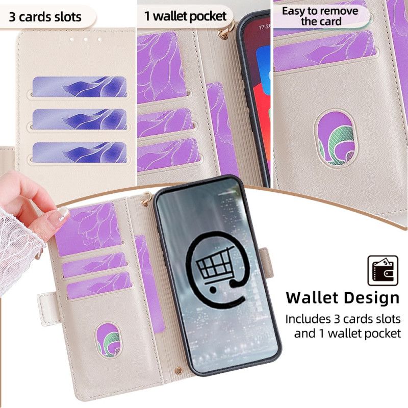 Etui Folio Do Xiaomi Redmi Note 14 5g Technologia Blokowania Rfid Złote Zapięcie