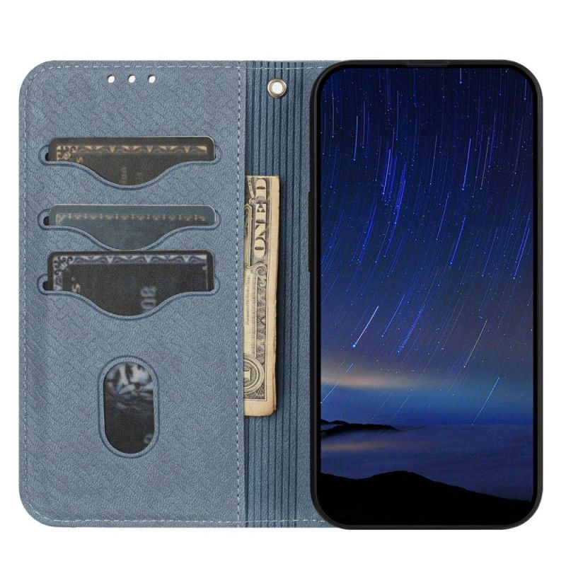 Etui Folio Do Xiaomi Redmi Note 14 5g Teksturowany Splot Z Paskiem
