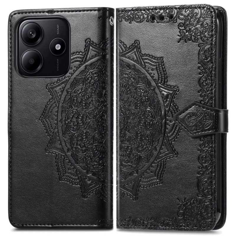 Etui Folio Xiaomi Redmi Note 14 5g Barokowa Mandala Etui Ochronne