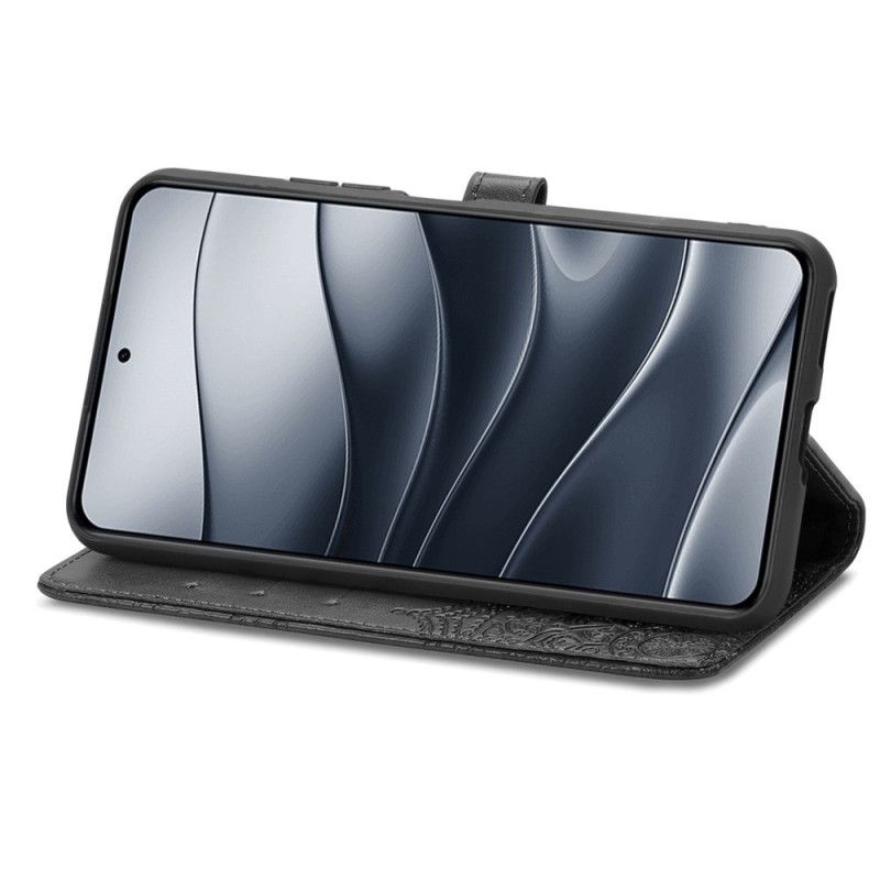 Etui Folio Xiaomi Redmi Note 14 5g Barokowa Mandala Etui Ochronne