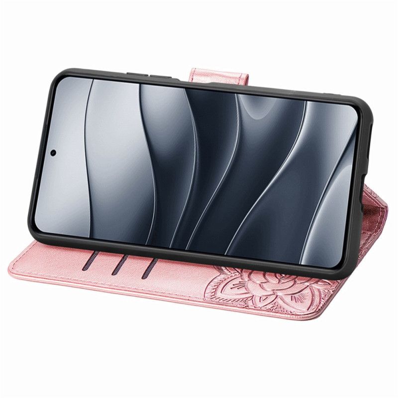 Etui Folio Xiaomi Redmi Note 14 5g Barokowy Motyl Etui Ochronne