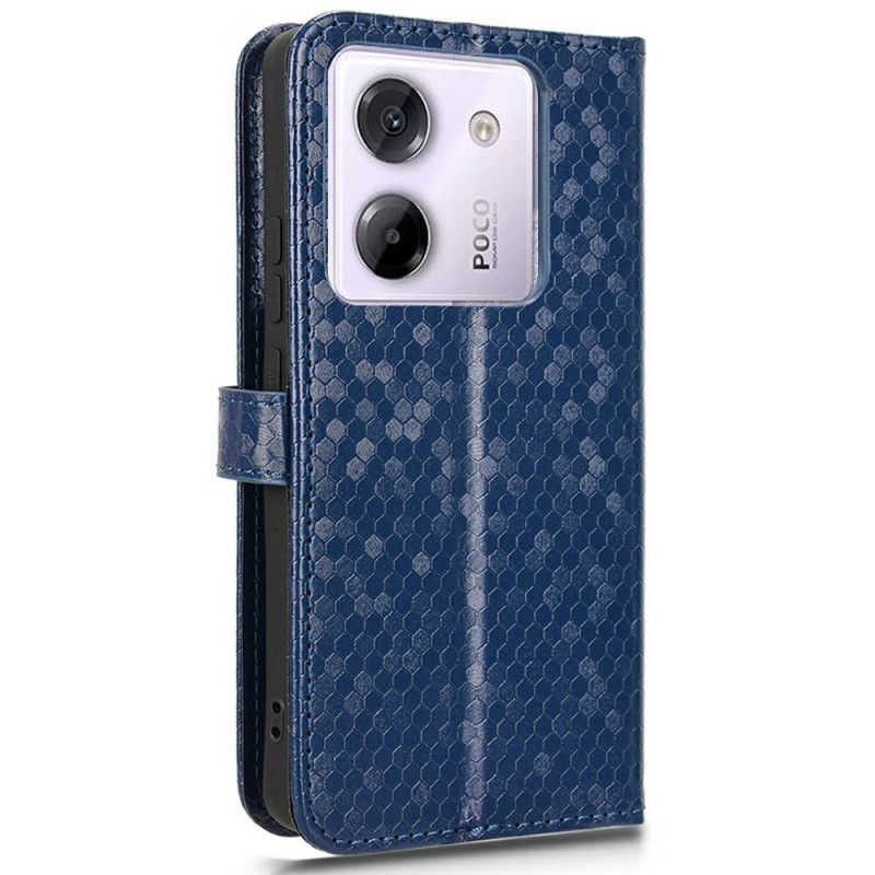 Etui Folio Xiaomi Redmi Note 14 5g Błyszczące Kolce Z Linką Etui Ochronne