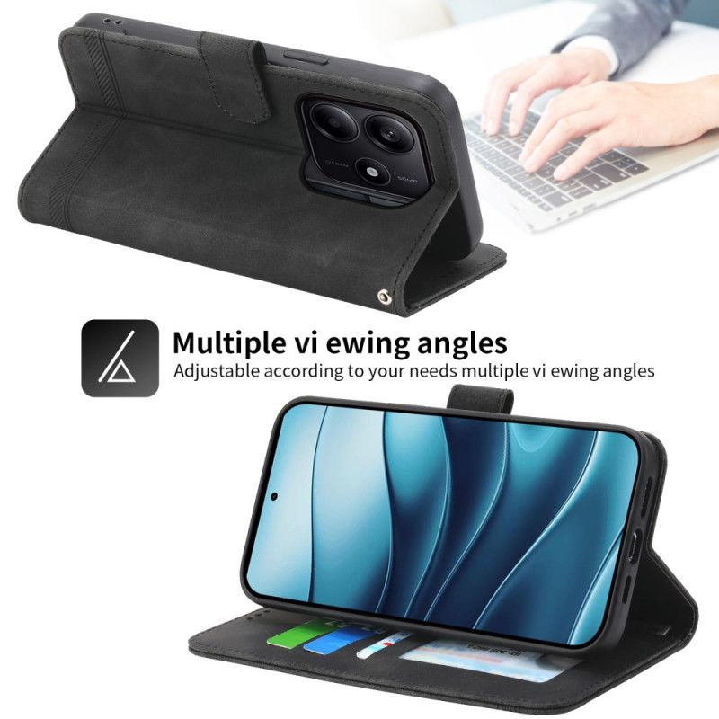 Etui Folio Xiaomi Redmi Note 14 5g Dierfeng