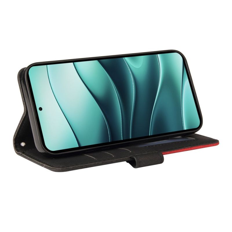 Etui Folio Xiaomi Redmi Note 14 5g Dwukolorowa Grafika