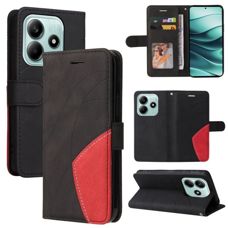 Etui Folio Xiaomi Redmi Note 14 5g Dwukolorowa Grafika