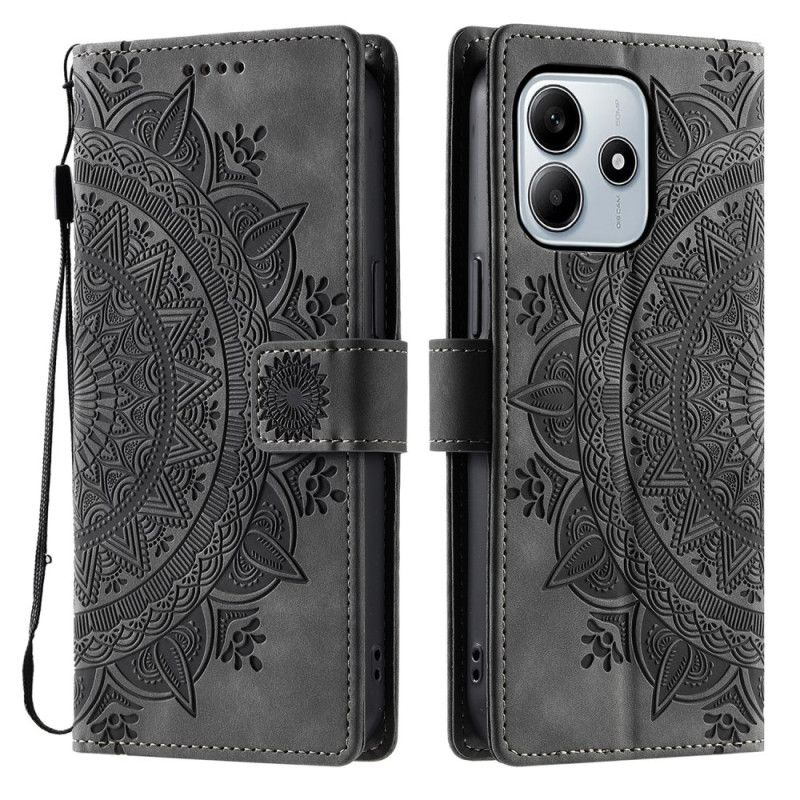 Etui Folio Xiaomi Redmi Note 14 5g Efekt Zamszu Mandali Etui Ochronne