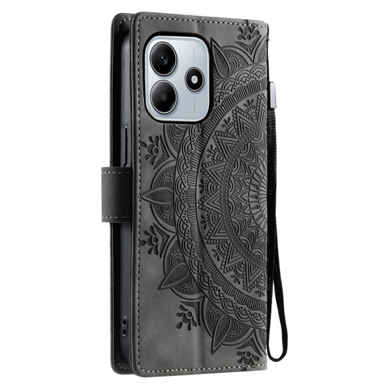 Etui Folio Xiaomi Redmi Note 14 5g Efekt Zamszu Mandali Etui Ochronne