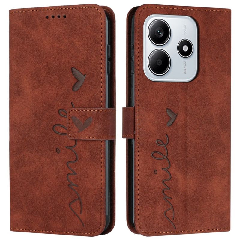 Etui Folio Xiaomi Redmi Note 14 5g Efekt Zamszu Smile