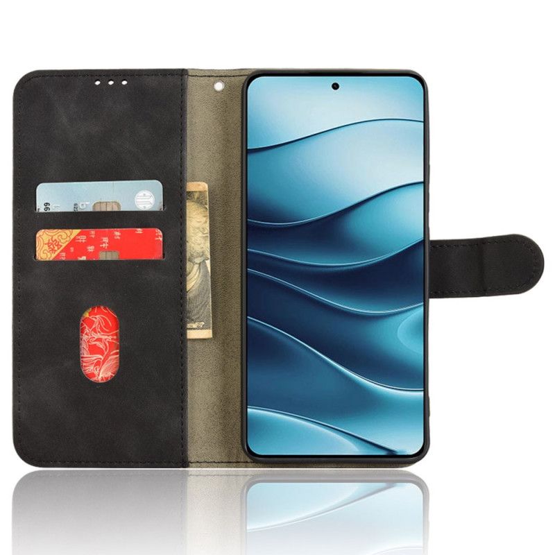 Etui Folio Xiaomi Redmi Note 14 5g Klasyczny Efekt Zamszu Etui Ochronne