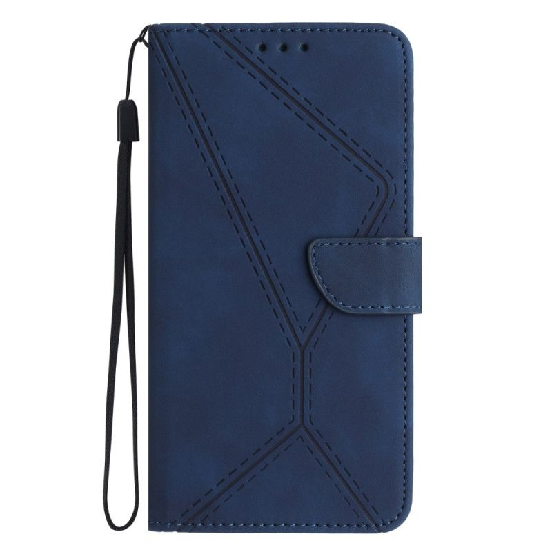 Etui Folio Xiaomi Redmi Note 14 5g Linie I Uchwyty Paska Etui Ochronne