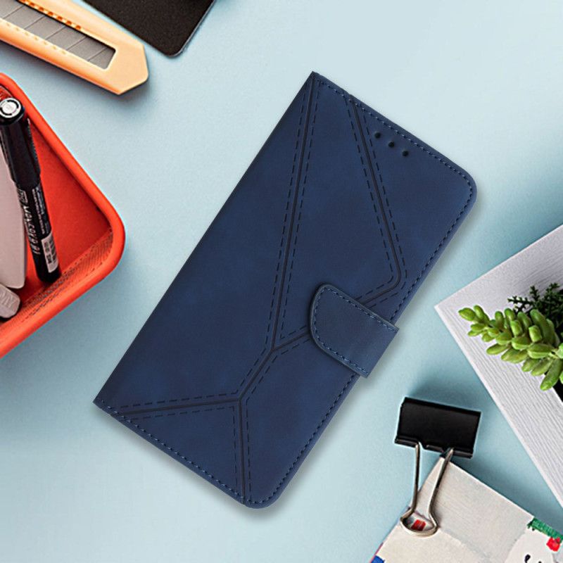 Etui Folio Xiaomi Redmi Note 14 5g Linie I Uchwyty Paska Etui Ochronne