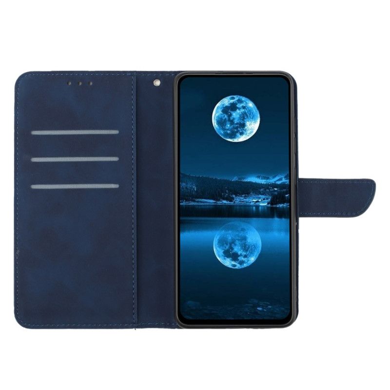 Etui Folio Xiaomi Redmi Note 14 5g Linie I Uchwyty Paska Etui Ochronne
