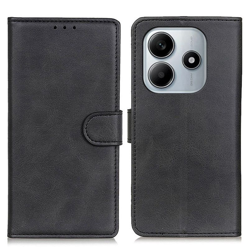 Etui Folio Xiaomi Redmi Note 14 5g Matowa Skóra Ekologiczna Etui Ochronne