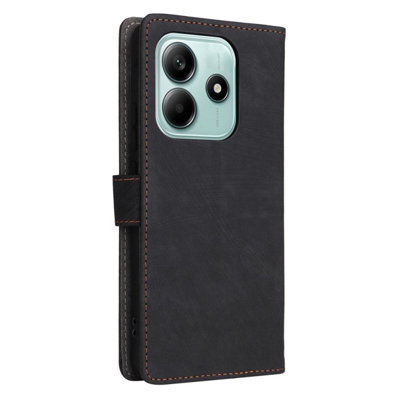 Etui Folio Xiaomi Redmi Note 14 5g Ochrona Rfid Z Efektem Zamszu