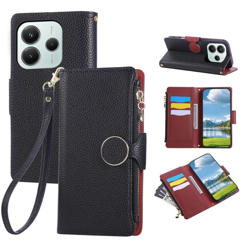 Etui Folio Xiaomi Redmi Note 14 5g Portfel W Stylu Retro Etui Ochronne