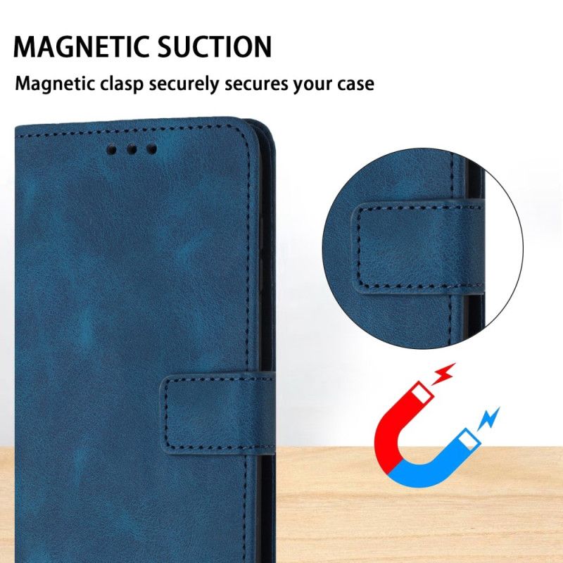 Etui Folio Xiaomi Redmi Note 14 5g Styl Zamszowy Z Paskiem Etui Ochronne