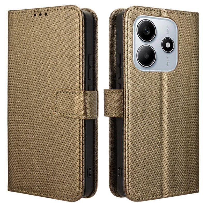 Etui Folio Xiaomi Redmi Note 14 5g Tekstura Diamentu Etui Ochronne